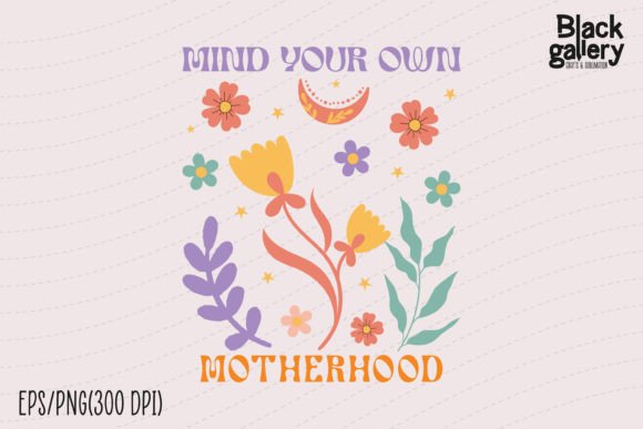 Boho Retro Mother’s Day SVG for Graphics and T-Shirt Designs