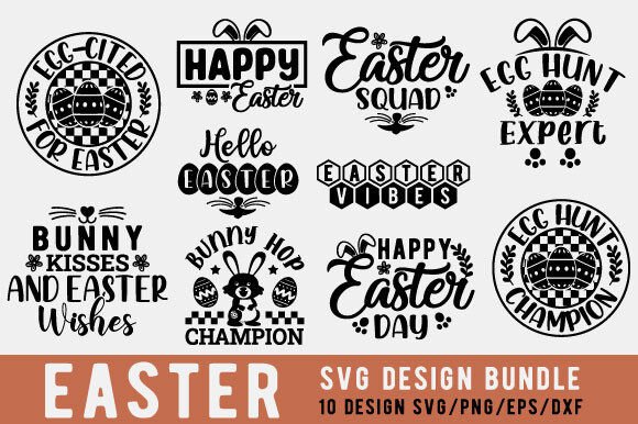 Easter Svg Bundle, Easter Bunny T Shirt Graphics