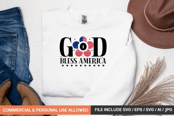 God Bless America Svg: T-Shirt Designs & Graphics Review