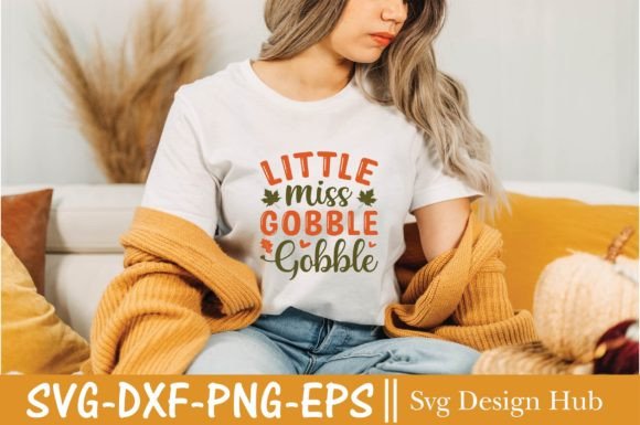 Little Miss Gobble Gob: A Graphics Asset for T-Shirt Designs