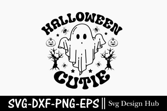 Retro Halloween Cutie SVG Graphics & T-Shirt Designs