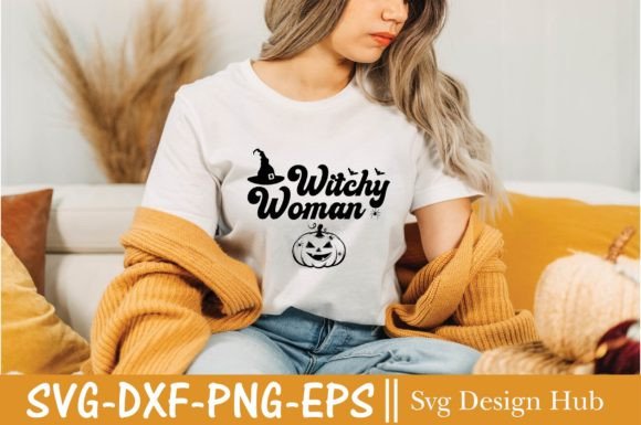 Retro Halloween SVG & Witchy Woman Graphics for T-Shirts
