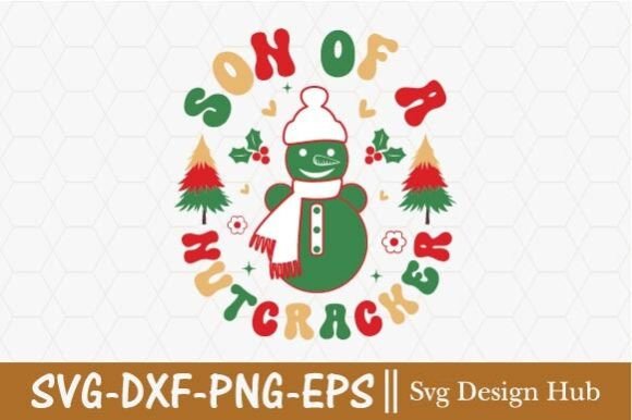 Retro Santa Svg Graphics for T-Shirt Designs