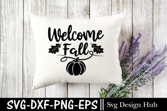 Welcome Fall SVG Graphics for T‑Shirt Designs